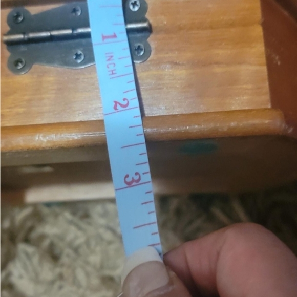 VINTAGE WOODEN MELE JEWELRY BOX - Picture 10 of 10